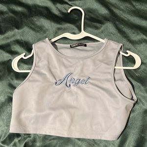 SHEIN high neck crop
